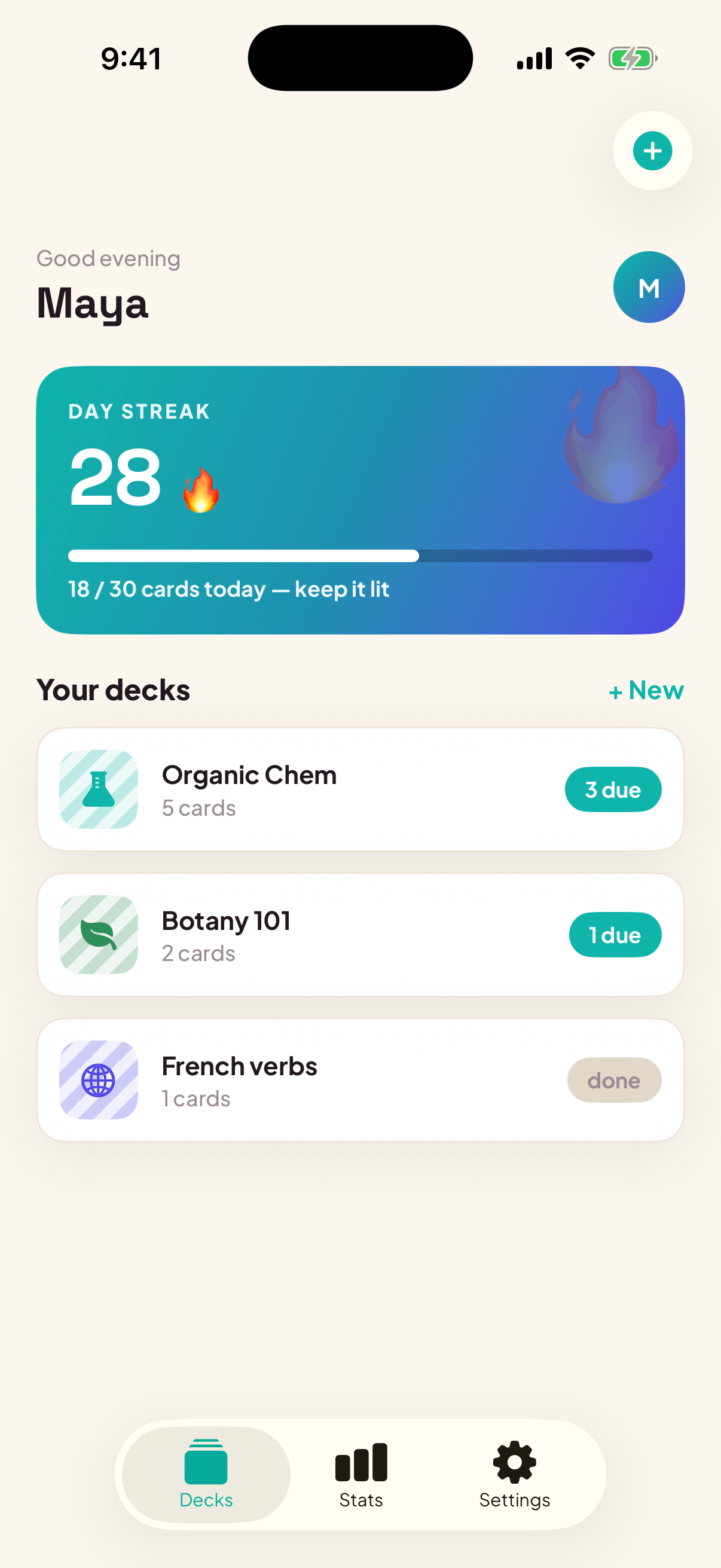 Slap Card decks home with a 28-day streak
